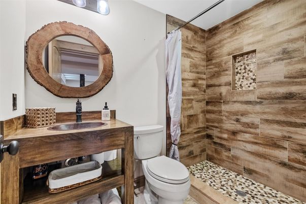 Bathroom, Interior, Wooden Walls