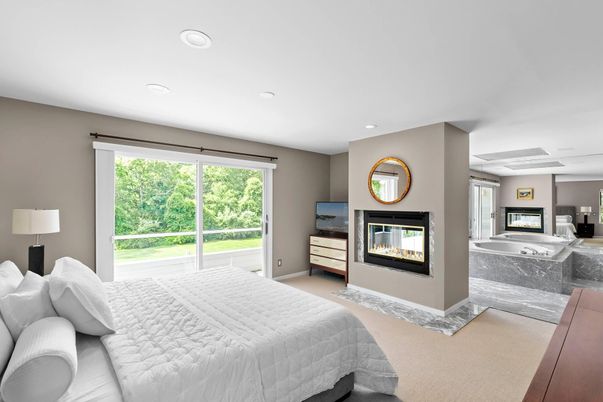 Bedroom, Fireplace, Interior, Recessed Lighting