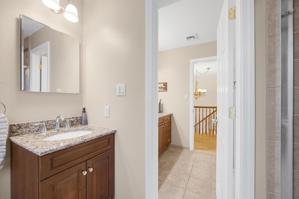 Bathroom, Chandelier, Dual Sink Vanities, Interior