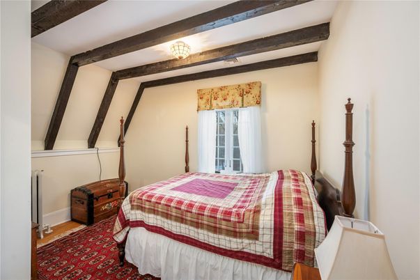 Bedroom, Interior, Wooden Beams
