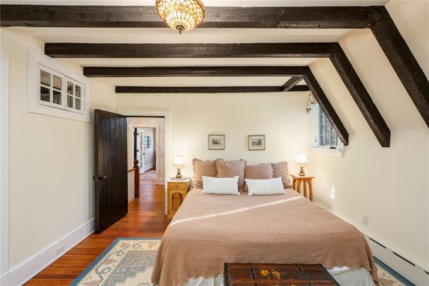 Bedroom, Interior, Wooden Beams, Wood Texture Flooring