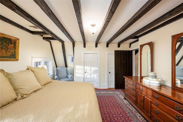 Bedroom, Interior, Wooden Beams