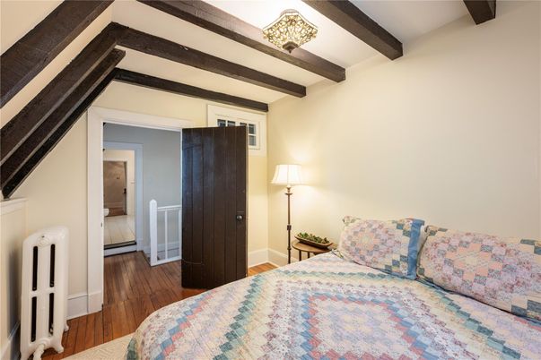 Bedroom, Interior, Wooden Beams, Wood Texture Flooring