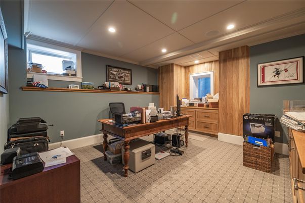 Home Office, Interior, Recessed Lighting