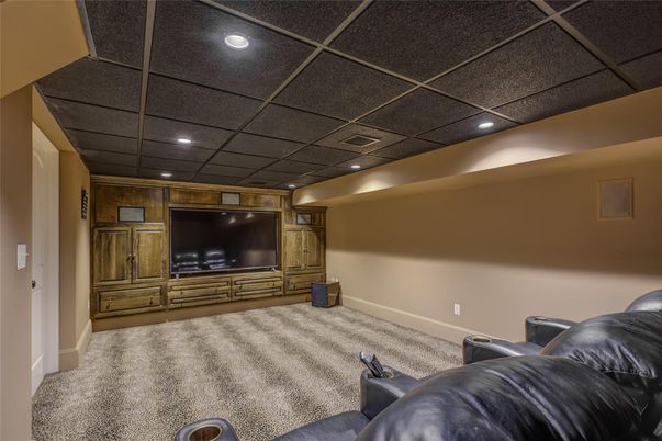 Home Theatre Room, Interior, Recessed Lighting, Theatre Room
