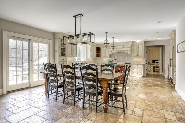 Dining room, Interior, Kitchen, Pendant Lights, Recessed Lighting