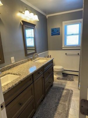 Bathroom, Dual Sink Vanities, Interior, Marble
