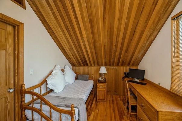 Home Office, Interior, Wooden Ceilings, Wood Texture Flooring