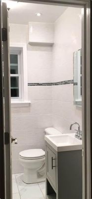 Bathroom, Interior, Marble, Recessed Lighting