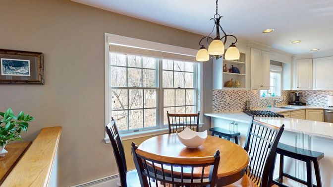 Dining room, Interior, Kitchen, Pendant Lights, Recessed Lighting