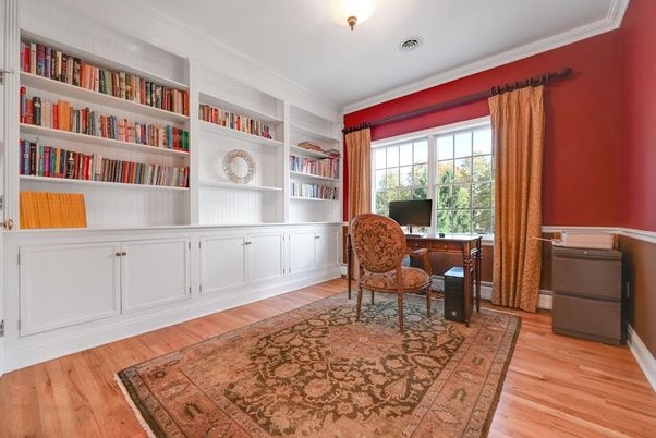 Home Office, Interior, Wood Texture Flooring