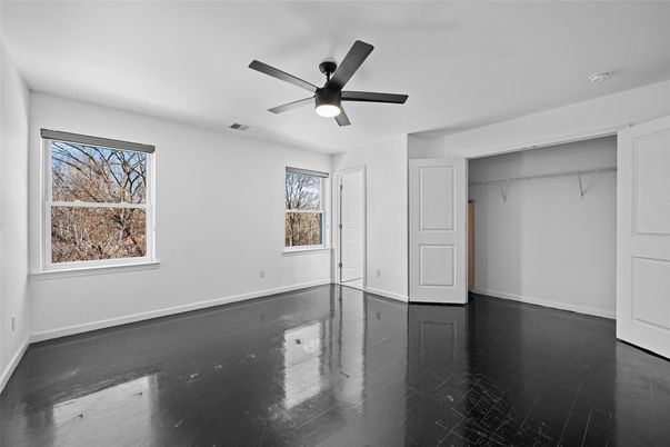 Empty room, Interior, Walk-in Closets, Wood Texture Flooring