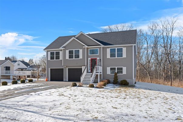 Attached, Exterior, Facade, Raised Ranch
