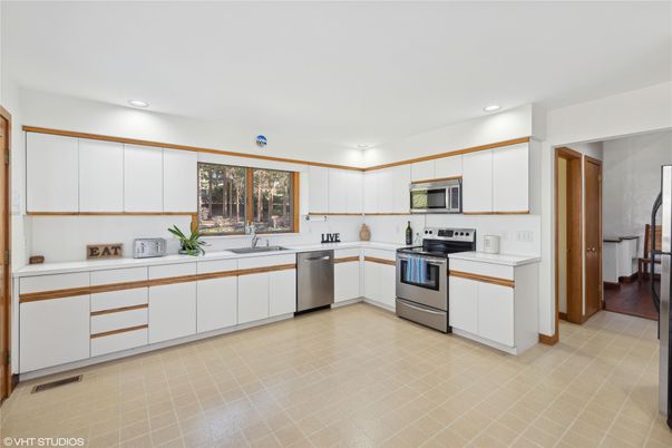 Interior, Kitchen, Recessed Lighting, Stainless Steel Appliances