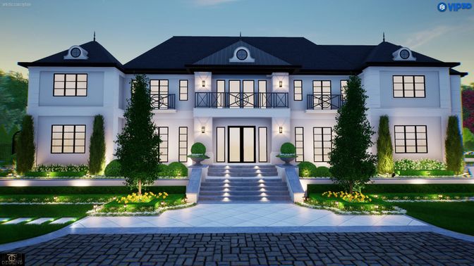 Exterior, Facade, French Provincial