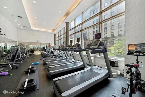 Fitness Equipment, Gym, Interior, Recessed Lighting