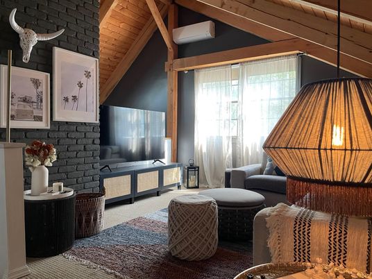 Interior, Living room, Wooden Beams, Wooden Ceilings