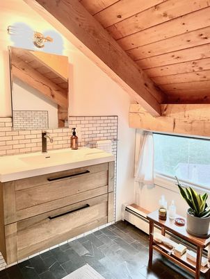 Bathroom, Interior, Wooden Beams, Wooden Ceilings