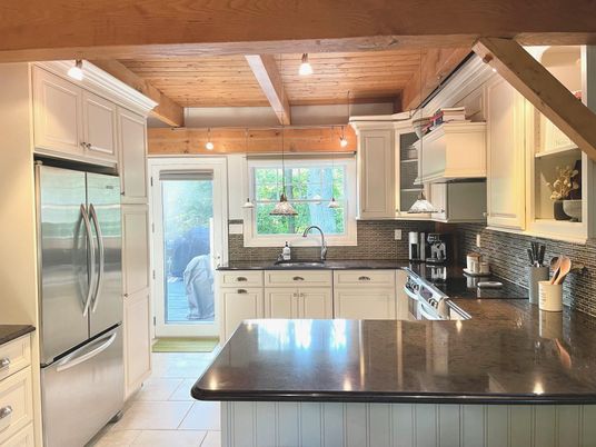Interior, Kitchen, Stainless Steel Appliances, Wooden Ceilings