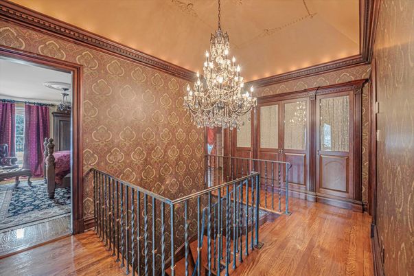 Chandelier, Interior, Wood Texture Flooring