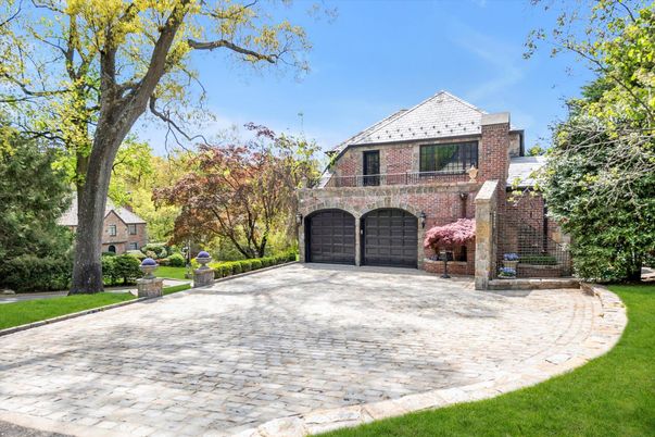 Attached, Exterior, Facade, Brick Facade, French Provincial