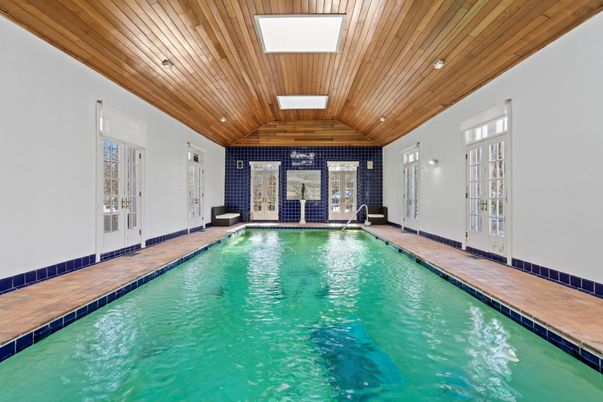 Interior, Pool, Wooden Ceilings