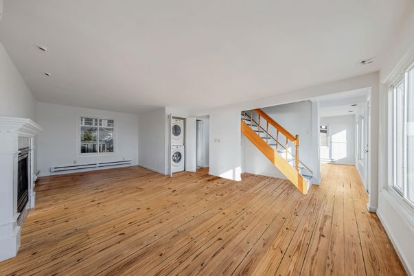 Empty room, Fireplace, Interior, Wood Texture Flooring