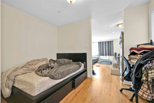 Bedroom, Home Office, Interior, Recessed Lighting, Wood Texture Flooring
