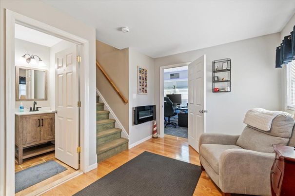 Home Office, Interior, Wood Texture Flooring