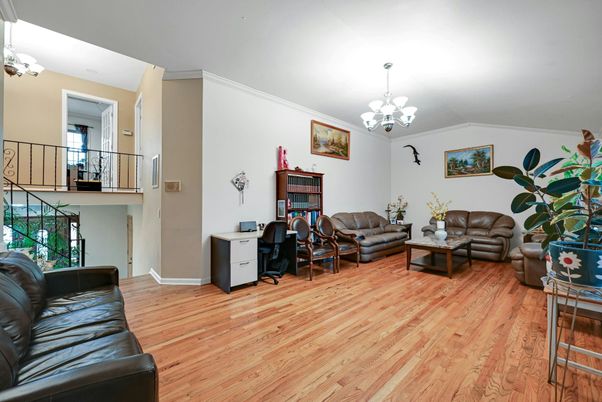 Chandelier, Home Office, Interior, Living room, Wood Texture Flooring