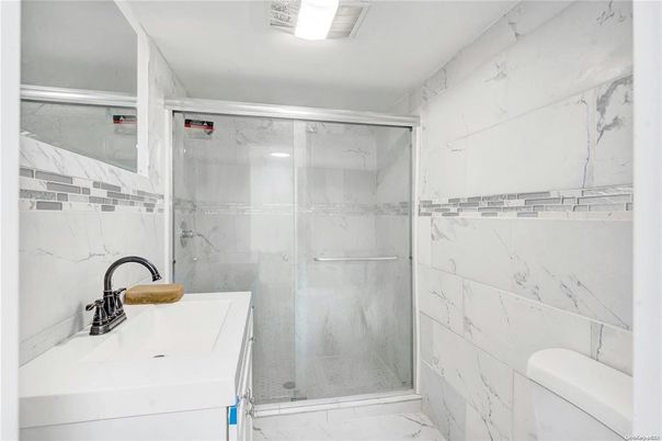 Bathroom, Glass Shower, Interior, Marble, Marble Walls