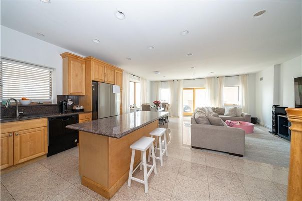 Interior, Kitchen, Living room, Recessed Lighting, Stainless Steel Appliances