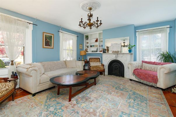 Chandelier, Fireplace, Interior, Living room, Wood Texture Flooring