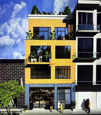 Exterior, Facade, Brick Facade, Modern