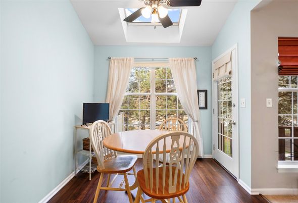 Dining room, Interior, Wood Texture Flooring