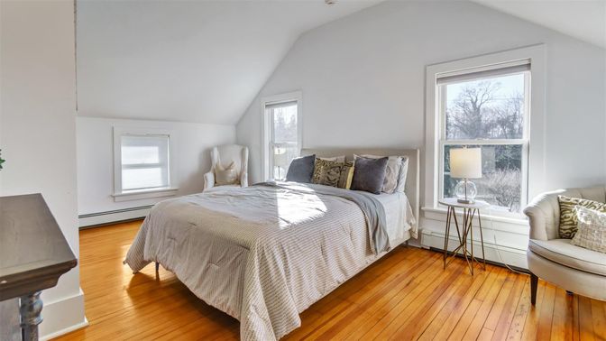 Bedroom, Interior, Wood Texture Flooring