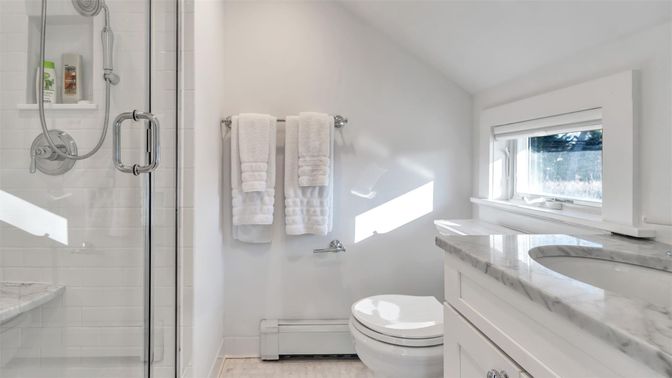 Bathroom, Glass Shower, Interior