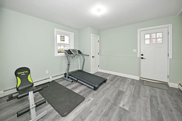 Fitness Equipment, Interior, Wood Texture Flooring
