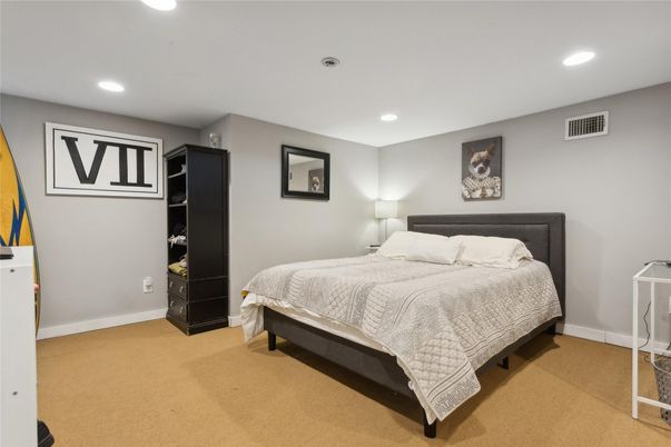 Bedroom, Interior, Recessed Lighting