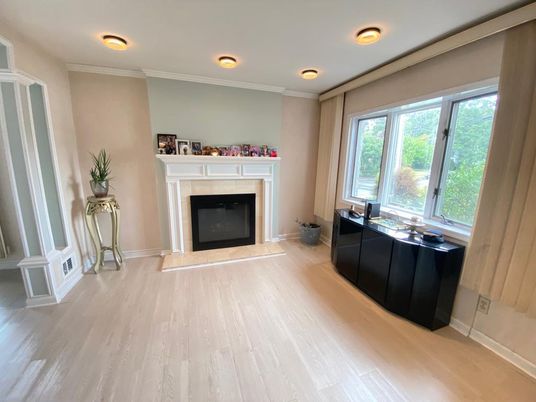 Fireplace, Interior, Wood Texture Flooring
