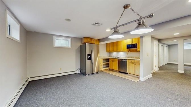 Interior, Kitchen, Pendant Lights, Recessed Lighting, Stainless Steel Appliances
