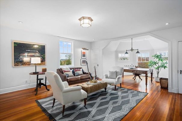 Game Room, Interior, Living room, Pendant Lights, Recessed Lighting, Wood Texture Flooring