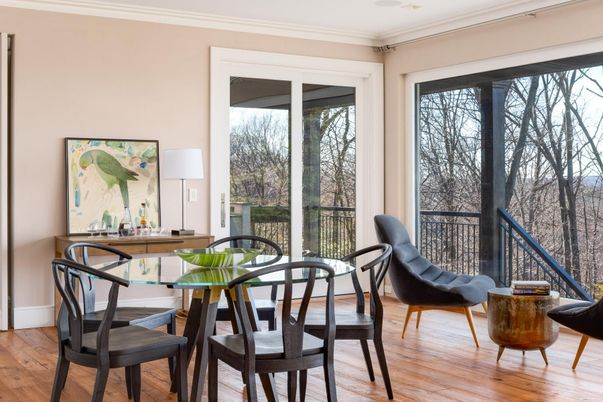 Dining room, Interior, Wood Texture Flooring