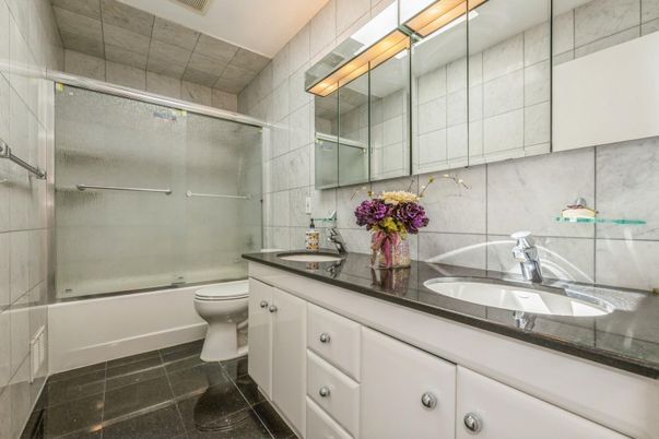 Bathroom, Dual Sink Vanities, Glass Shower, Interior