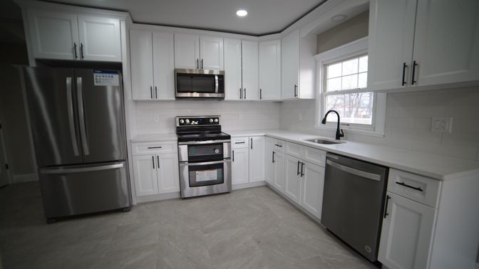 Interior, Kitchen, Recessed Lighting, Stainless Steel Appliances
