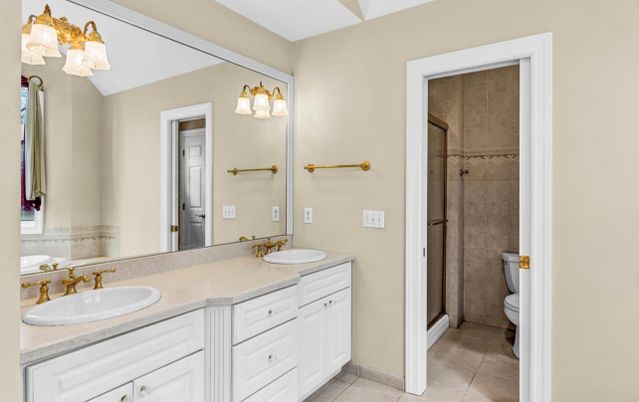 Bathroom, Dual Sink Vanities, Glass Shower, Interior