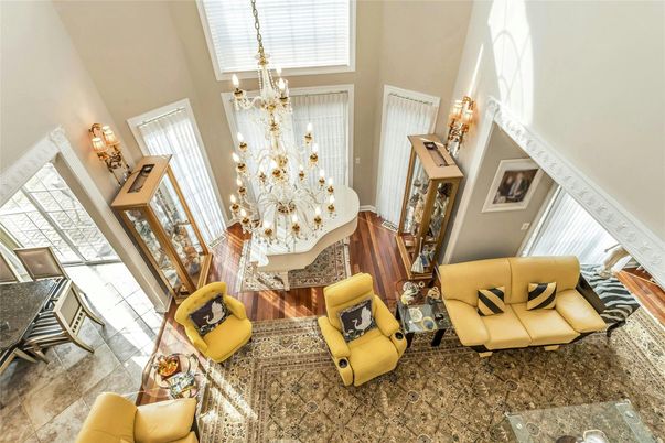 Chandelier, Interior, Living room, Wood Texture Flooring