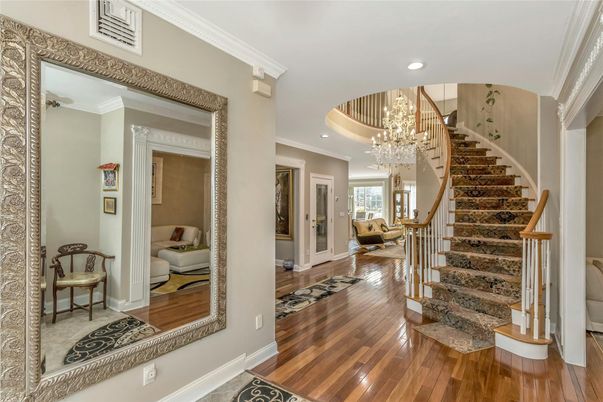 Chandelier, Interior, Recessed Lighting, Wood Texture Flooring