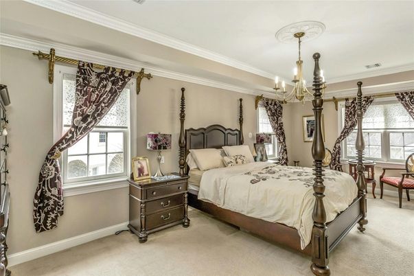 Bedroom, Chandelier, Interior
