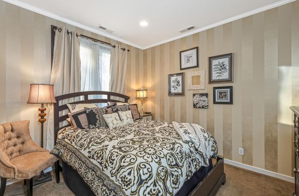 Bedroom, Interior, Recessed Lighting